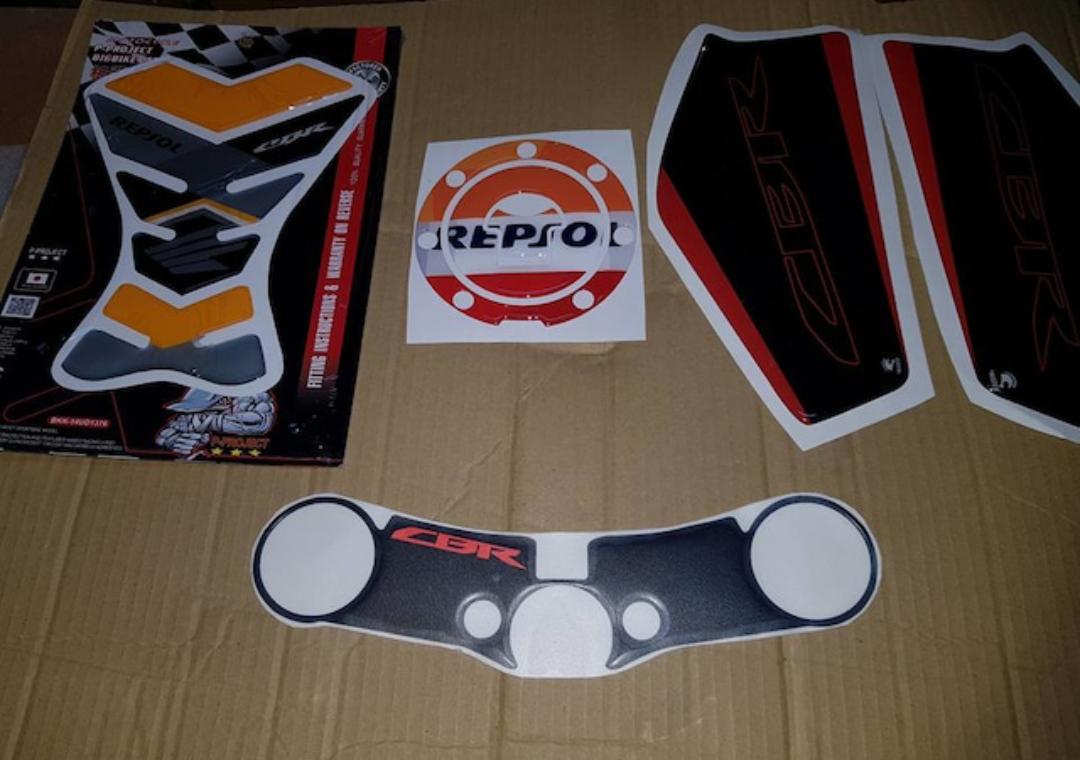 Honda Cbr 600rr 2007-17 Repsol Özel Tank Pad Seti