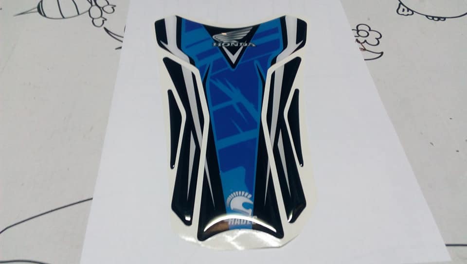 Honda Üniversal Blue Black Özel Tank Pad