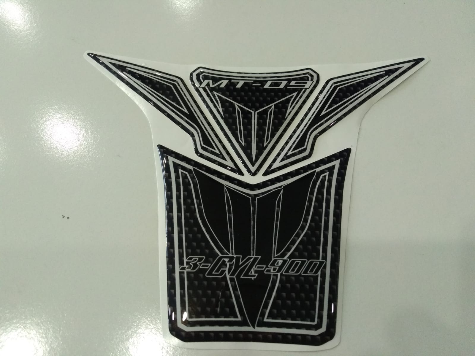 Yamaha Mt 09 Carbon Beyazlı Tank Pad