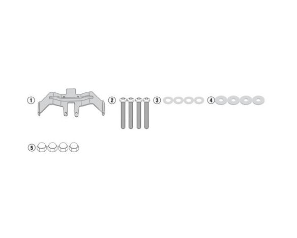 Suzuki GSX S1000F - GSX S1000 (15>18) Yan Çanta Taşıyıcı Bağlantı Kiti (Givi 3110KIT)Givi