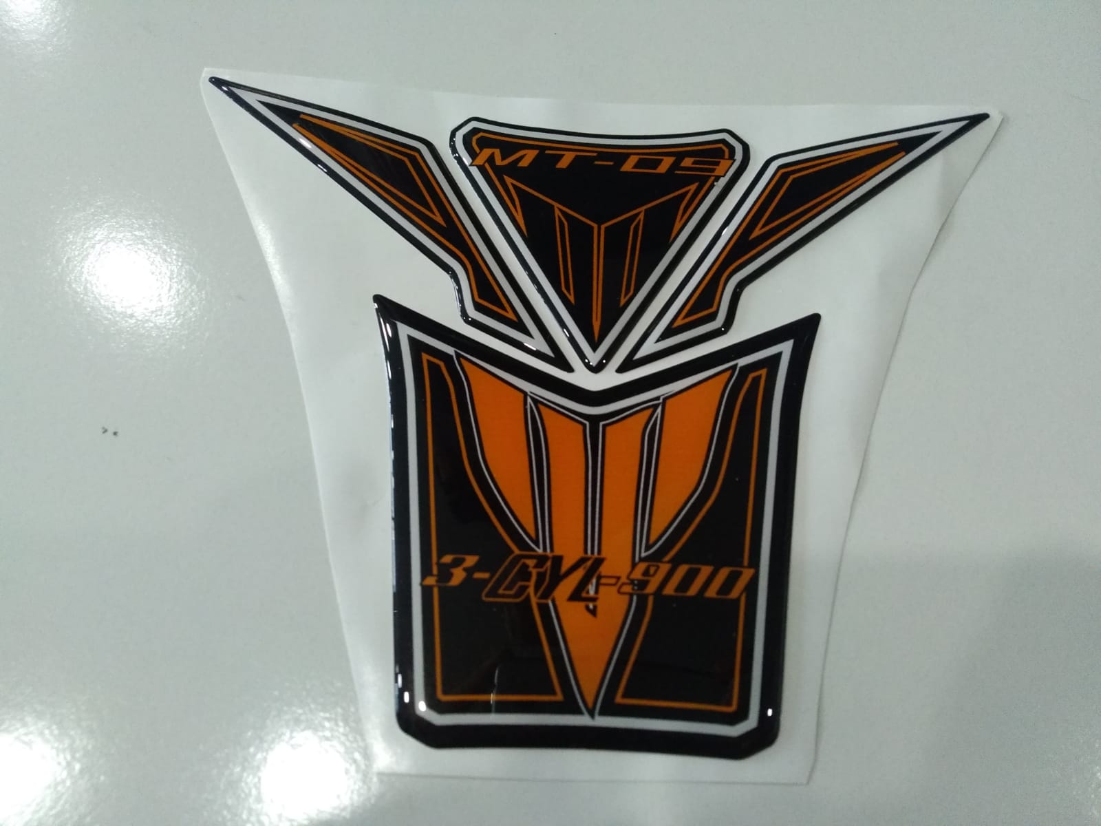 Yamaha Mt 09 Orange Black Tank Pad