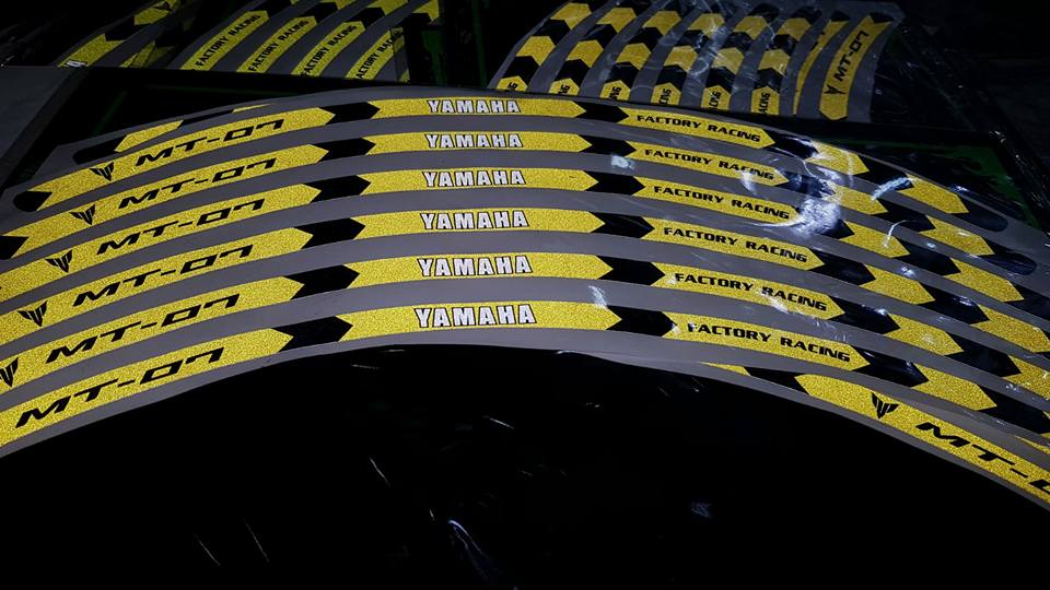 Yamaha Mt 07 Dijital Baskı Jant Şeridi