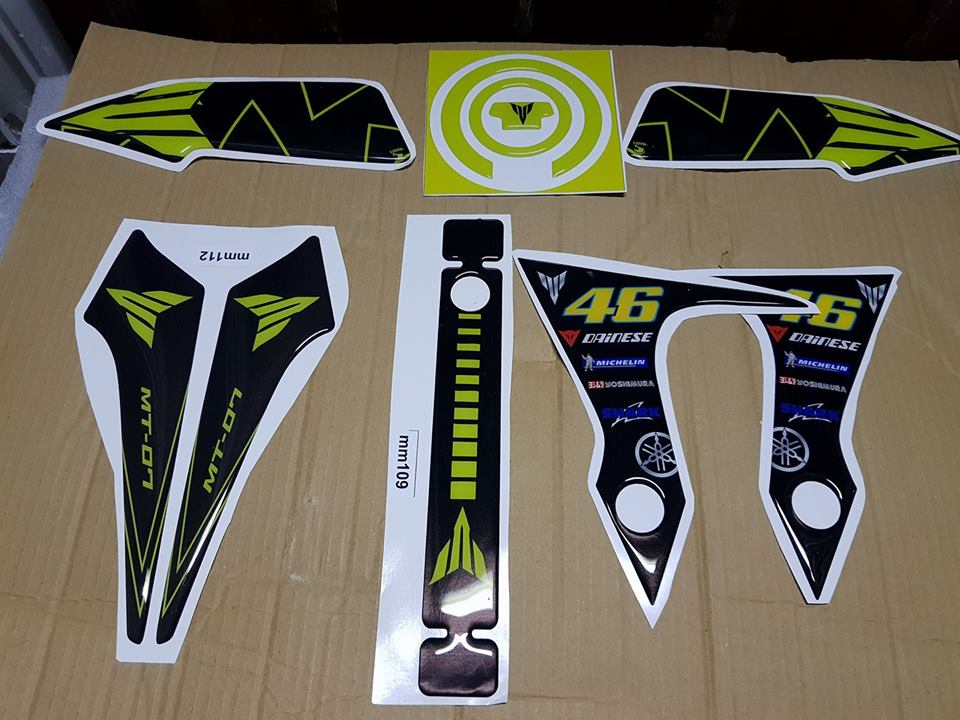 Yamaha Mt 07 Özel Night Flue Tank Pad Seti