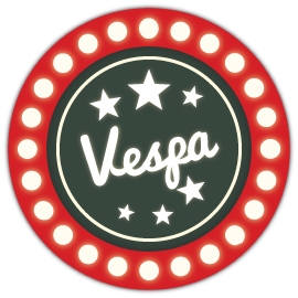 Mr.Sticker VSP8 - 9090 Vespa Garage Sticker
