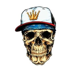 Mr.Sticker SKL51 Rapci Kurukafa Etiketi