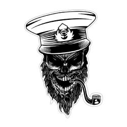 Mr.Sticker SKL39 Kaptan Kurukafa Etiketi