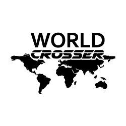 Mr.Sticker CSE1-250140 World Crosser Map Sticker Siyah