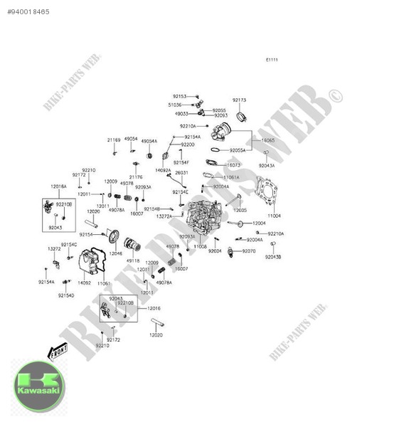 kawasaki j 300 eksantrik mili j 300 kam mili sıfır orıjınal  49118-y004