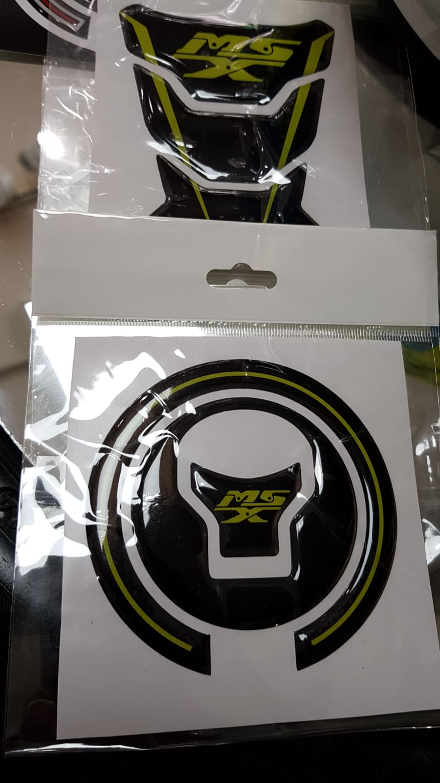 Honda Msx 125 Sarı Siyah Özel Tank Pad Seti