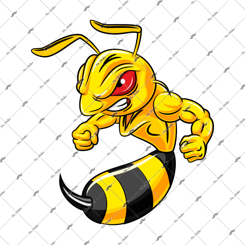 Mr.Sticker - MSL94 Steroidli Arı Sticker