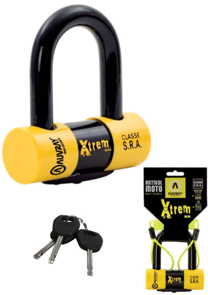 Xtrem Mini U Lock Disk Kilidi + Hatırlatma Kablosu