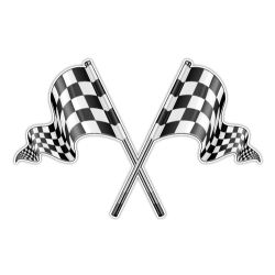 Mr.Sticker RFHLM99 Reflektif Yarış Bayrakları Sticker