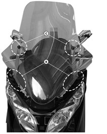 Givi D266Kit Suzukı Burgman 400 K7-K8-K9 (06-16) Rüzgar Siperlik Baglantısı