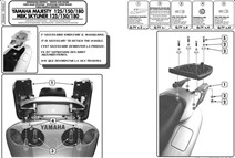 Givi Sr46M Yamaha Majesty 125-150-180 (01-11) Arka Çanta Taşıyıcı