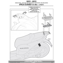 Givi Sr6701 Aprılıa Scarabeo 125-200 (11-16) Arka Çanta Taşıyıcı