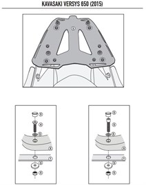 Kappa Kr4114 Kawasaki Versys 650 (15-18) Arka Çanta Taşıyıcı