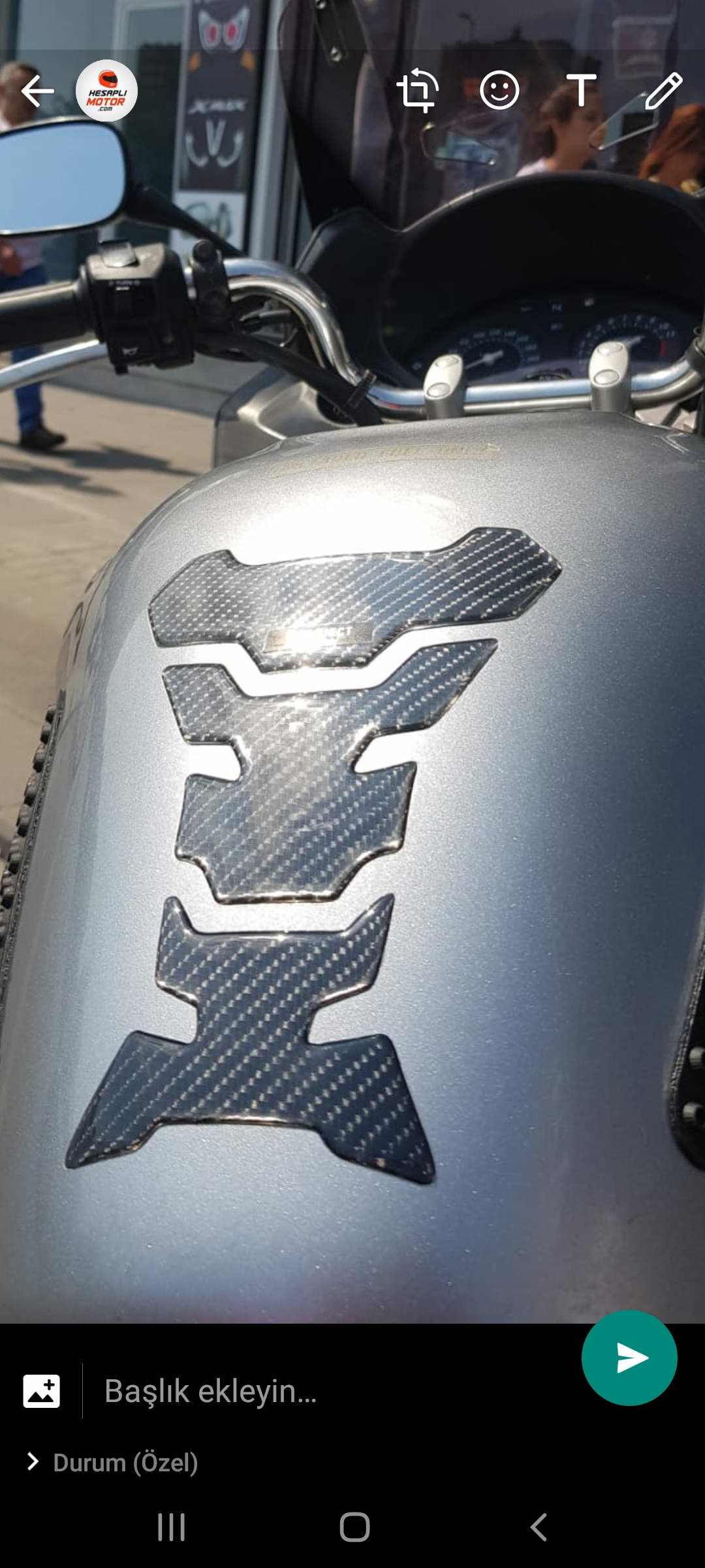 Honda Cbf 600 Carbon Özel Tank Pad
