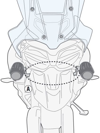 Triumph Tiger 800 XC - 800 XR (18-20) Sis Far Bağlantısı (Givi LS6413)
