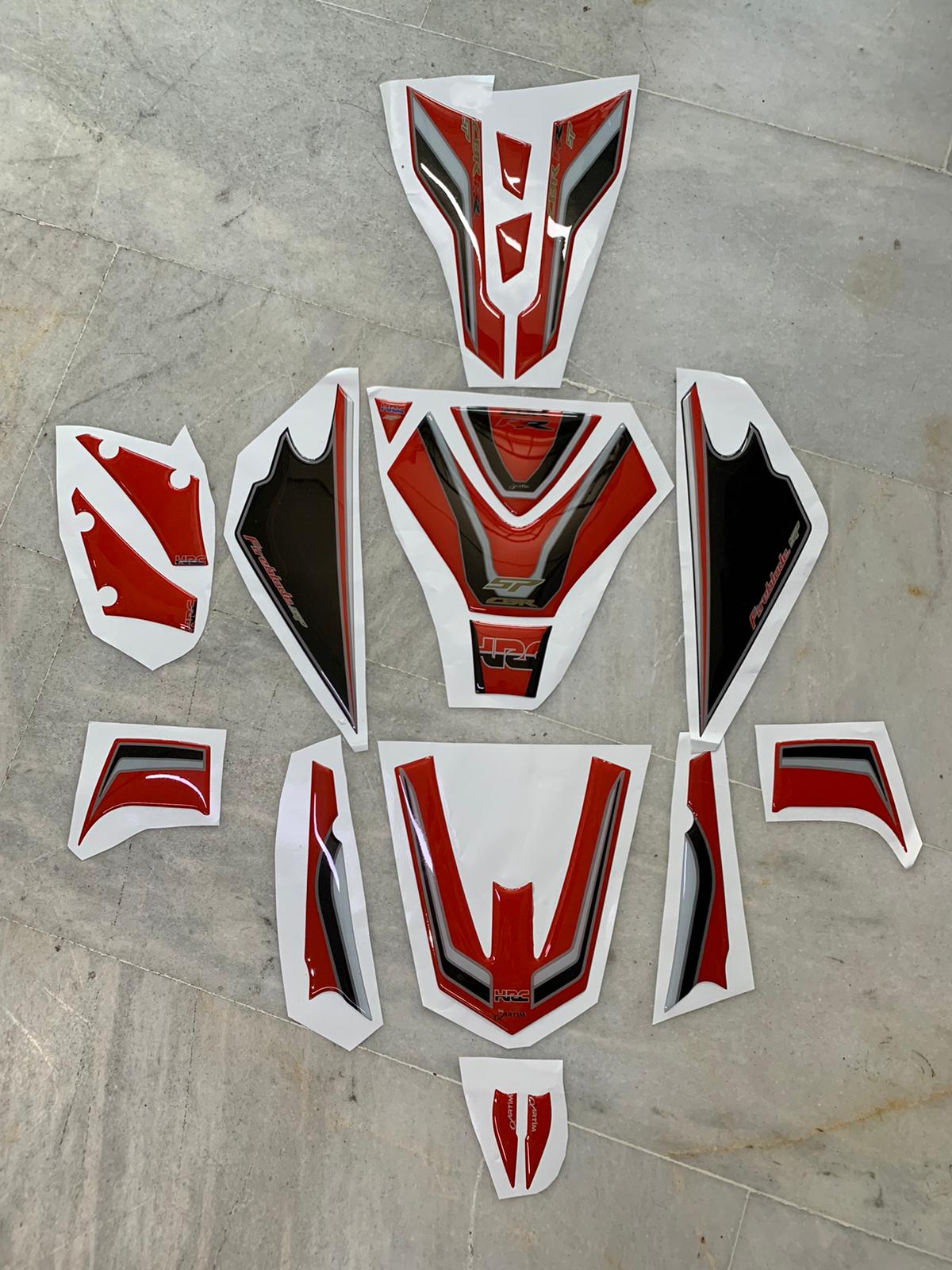 honda cbr 1000rr 2017/19 A Model Düz Frablede Damla Grafik Set 