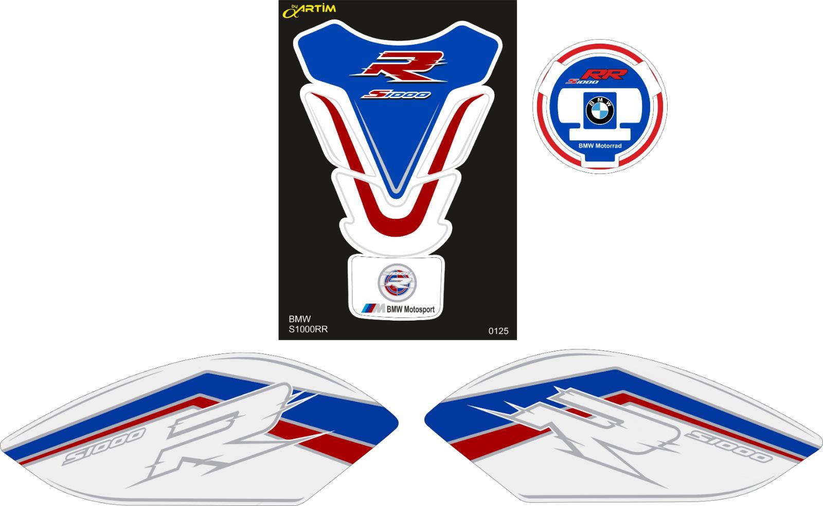 bmw s1000rr Special set  mavili damla grafik