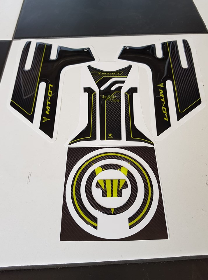 Yamaha Mt-07 2018-19 Neon Tank Pad Seti