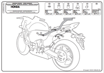 Kappa Kz1102 Honda Cbr 600F - Hornet Cb 600 (11-13) Arka Çanta Taşıyıcı