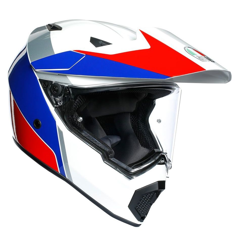 Agv AX-9 Multi Atlante Kapalı Kask (White Blue Red)