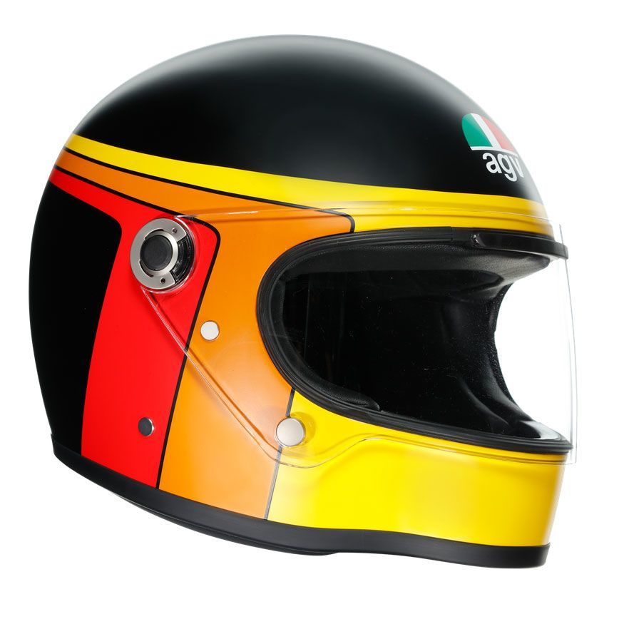Agv X3000 Multi Gasoline Kapalı Kask (Mat Siyah-Turuncu)