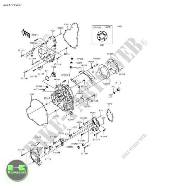 kawasaki vulcan s debriyaj kapağı sıfır orıjınal vulcan 650  14032-0591