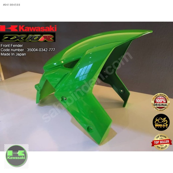 16-20 kawasaki zx10 ön çamurluk zx10 krt ön çamurluk sıfır  yeşil renk sıfır