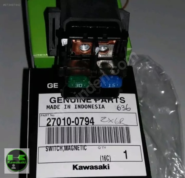 13-22 kawasaki zx6 marş rolesi zx636 marş rolesi zx 636 marş rolesi sıfır orıjınaldir  27010-0794