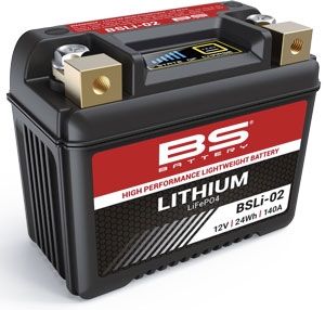 BS LI-02 Lithium-Ion Battery Motosiklet Aküsü