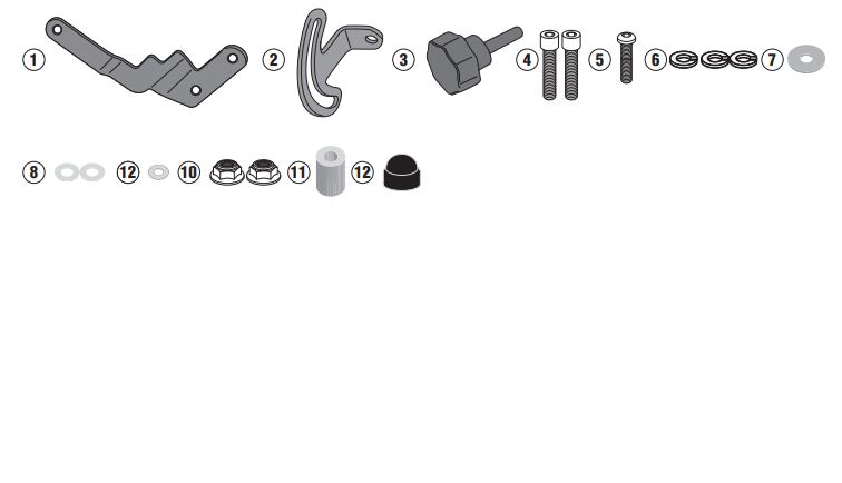 GIVI D5128KIT BMW R 1250 GS (19) RÜZGAR SİPERLİK BAĞLANTISI