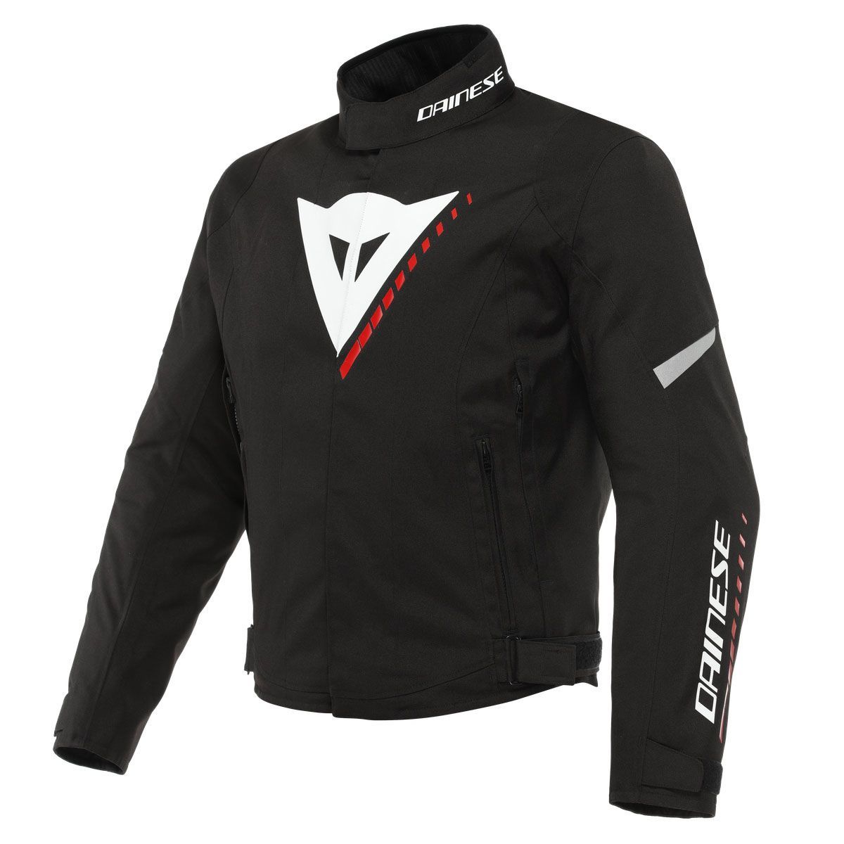 Dainese Veloce D-Dry Motosiklet Mont (Siyah-Beyaz-Lava Kırmızı)