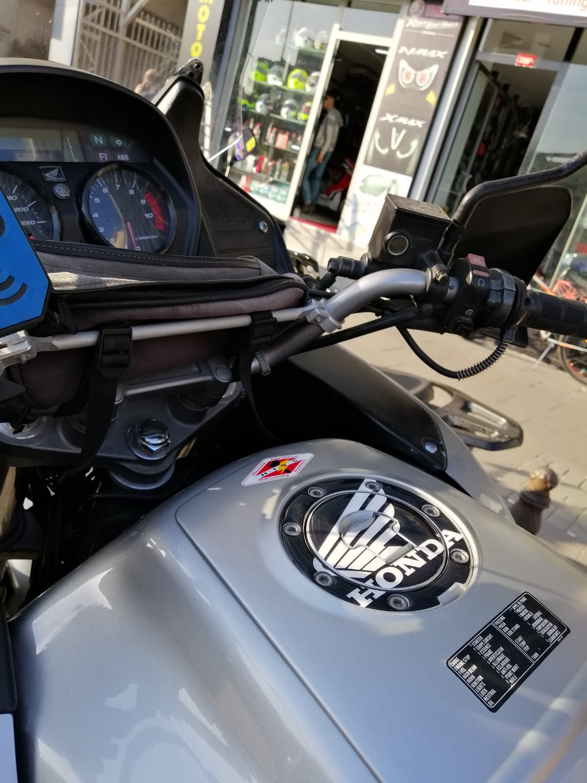 Honda Varadero Özel Depo Kapak Pedi Black White