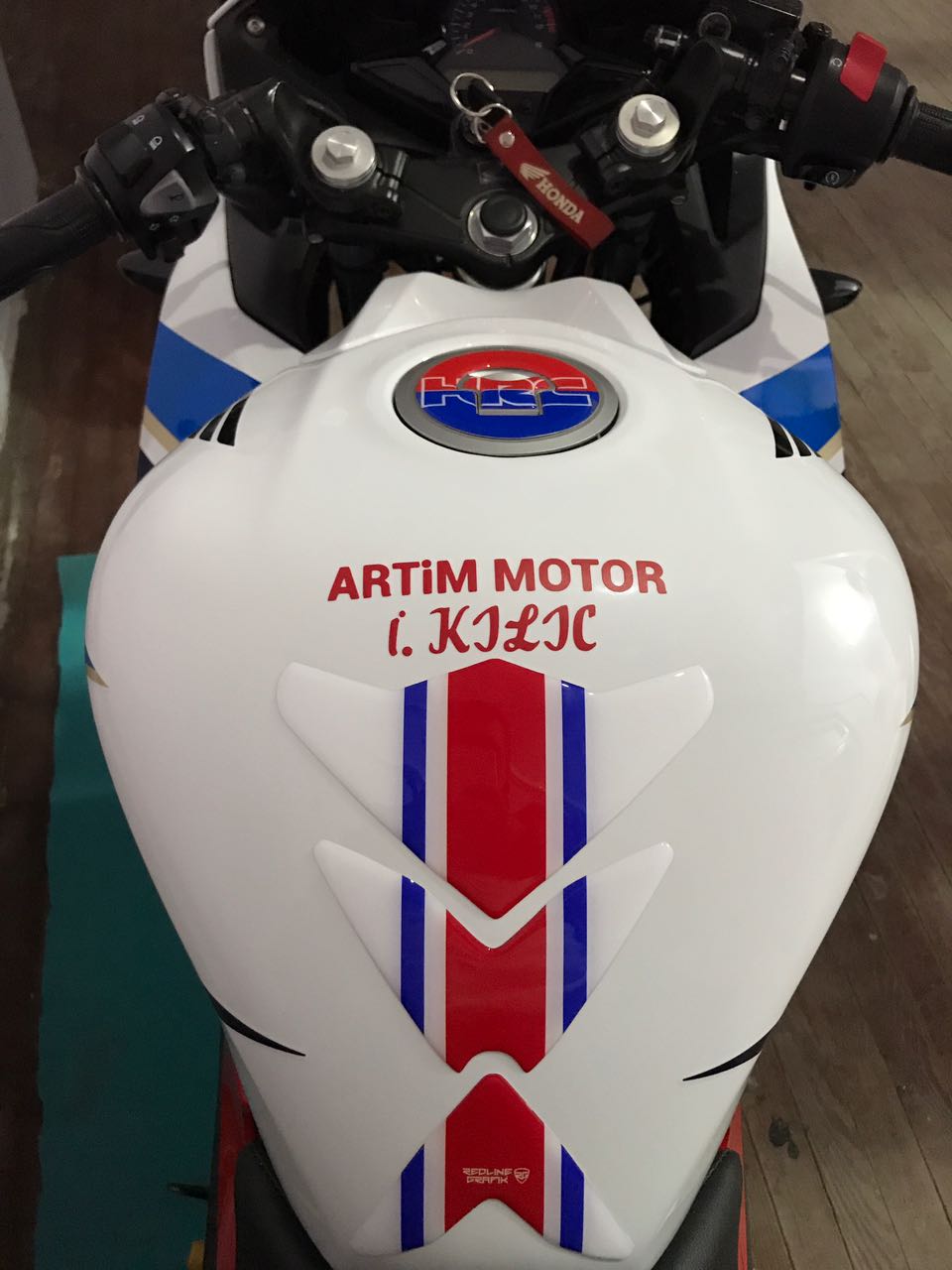 Honda Cbr 250 14-16 Yeni Tasarım Depo Pad Ve Hrc Özel Tank Pad