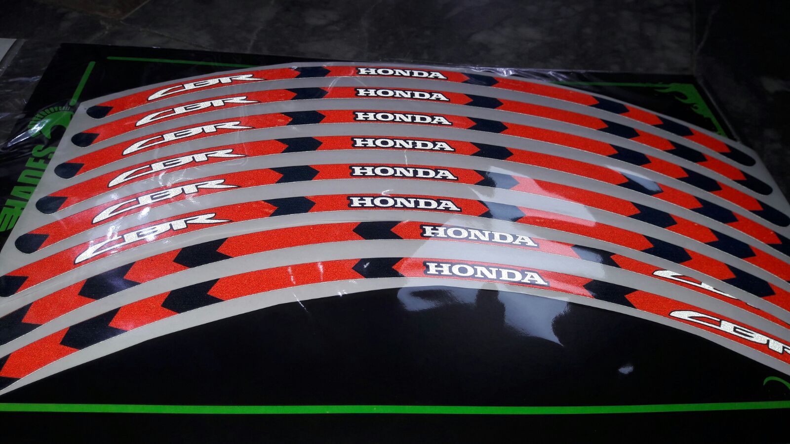  Honda Cbr Jant Şeridi Red Black