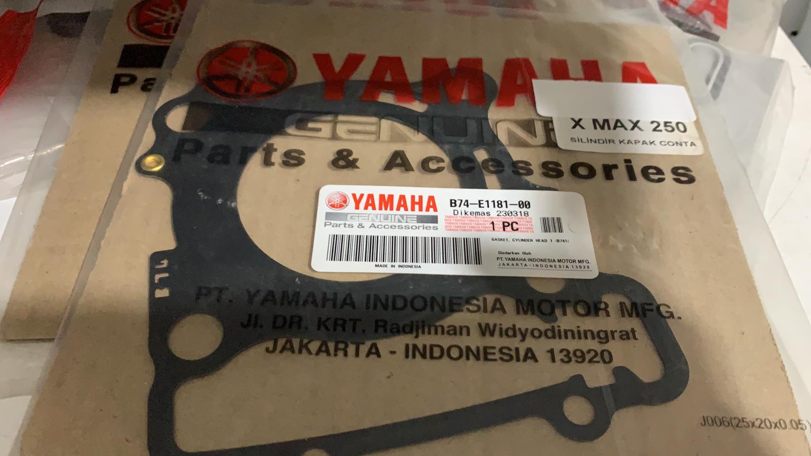 Yamaha Xmax 250 üst silindir conta