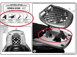 Honda SH 300i (07-14) Arka Çanta Taşıyıcısı (Givi E223)