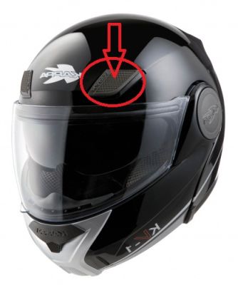 KAPPA Z2402SXR KASK TEPE HAVALANDIRMA SOL KV-1