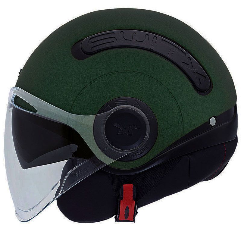 Nexx SX.10 Güneş Vizörlü Açık Kask (Mat Yeşil)