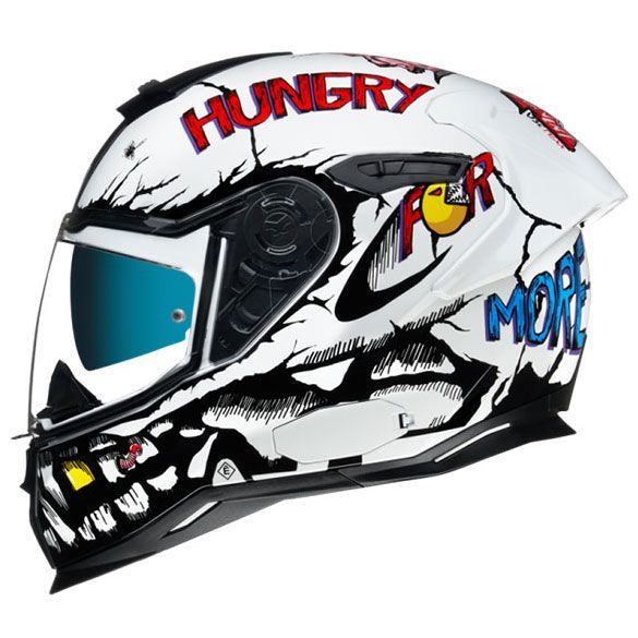 Nexx SX.100R Hungry Miles Kapalı Kask (Beyaz)