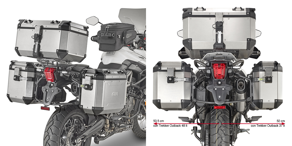 GIVI PL6413CAM TRIUMPH TIGER 800 XC - 800 XR (18-19) YAN ÇANTA TAŞIYICI