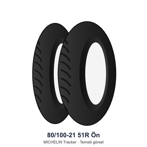 80/100-21	51R	Ön Lastik - MICHELIN Tracker