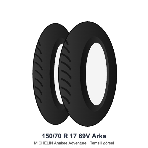 150/70 R 17	69V	Arka Lastik - MICHELIN Anakee Adventure