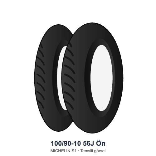 100/90-10	56J	Ön Lastik - MICHELIN S1