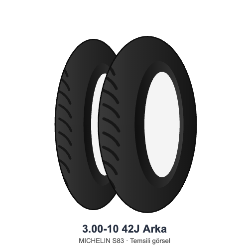 3.00-10	42J	Arka Lastik - MICHELIN S83