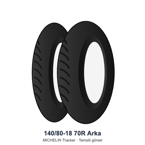 140/80-18	70R	Arka Lastik - MICHELIN Tracker