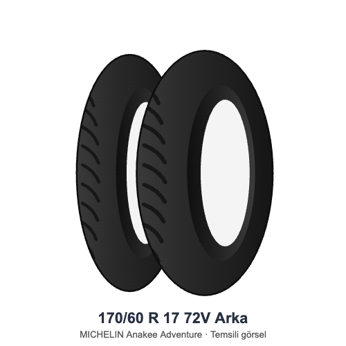 170/60 R 17	72V	Arka Lastik - MICHELIN Anakee Adventure