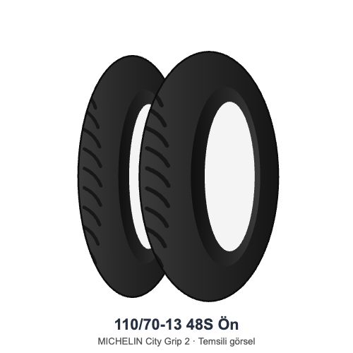 110/70-13	48S	Ön Lastik - MICHELIN City Grip 2